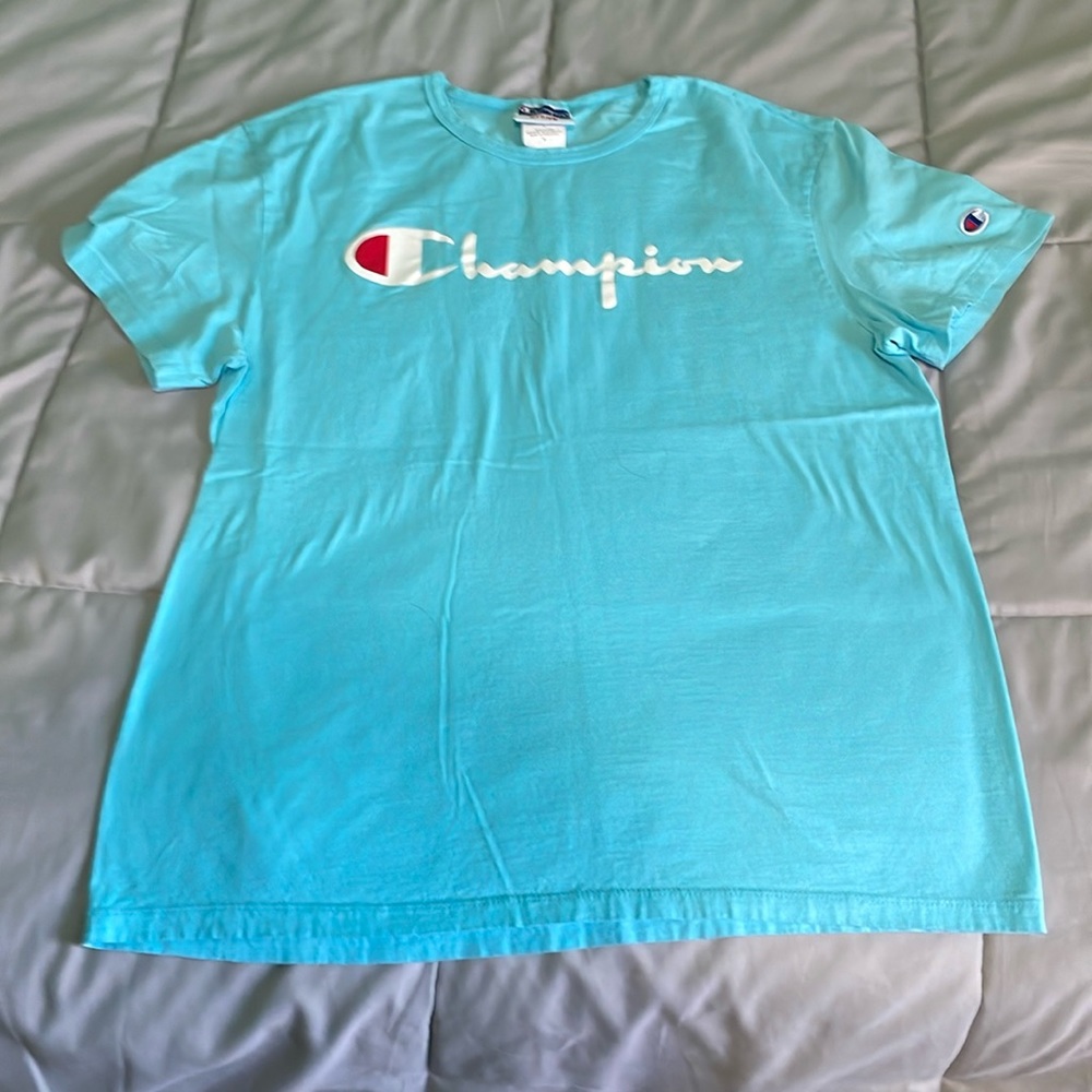 mens medium tile blue t shirt